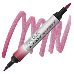 Winsor & Newton Promarker Watercolor Marker - Alizarin Crimson Hue marker and swatch