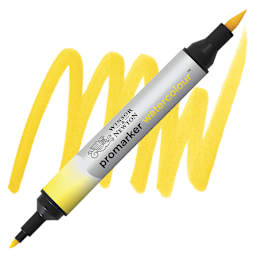 Winsor & Newton Promarker Watercolor Marker - Cadmium Yellow Hue marker and swatch
