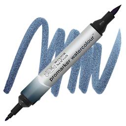 Winsor & Newton Promarker Watercolor Marker - Indigo marker and swatch