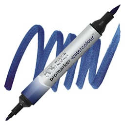 Winsor & Newton Promarker Watercolor Marker - Prussian Blue marker and swatch