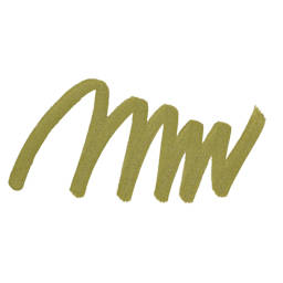 Zig Fudebiyori Metallic Brush Pen - Gold swatch