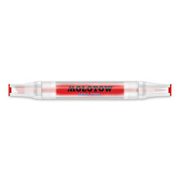 Molotow Aqua Twin Marker - Vermilion with caps on