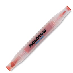 Molotow Aqua Twin Marker - Orange with caps on