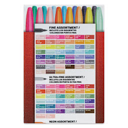 Sharpie The Ultimate Collection Markers - Set of 115, color chart on the side of the packaging