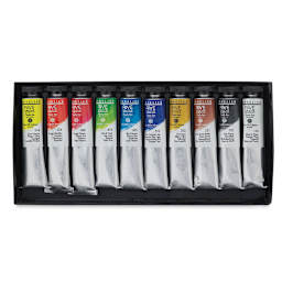 Rive Gauche Oil Paints and Sets - Set of 10 Tubes shown in open package