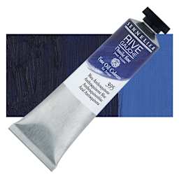 Sennelier Rive Gauche Artists Oil Color - Anthraquinone Blue, 40 ml tube and swatch