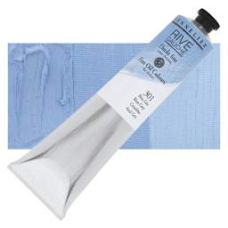 Sennelier Rive Gauche Artists Oil Color - Blue Grey, 200 ml tube and swatch