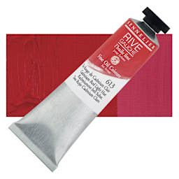 Sennelier Rive Gauche Artists Oil Color - Cadmium Red Light Hue, 40 ml tube and swatch