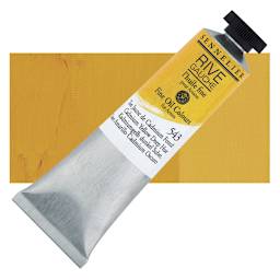 Sennelier Rive Gauche Artists Oil Color - Cadmium Yellow Deep Hue, 40 ml tube and swatch