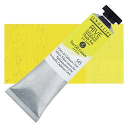 Sennelier Rive Gauche Artists Oil Color - Cadmium Yellow Lemon Hue, 40 ml tube and swatch