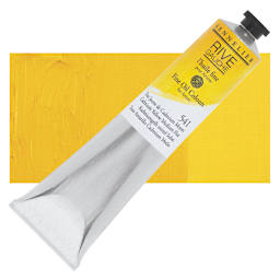 Sennelier Rive Gauche Artists Oil Color - Cadmium Yellow Medium Hue, 200 ml tube and swatch