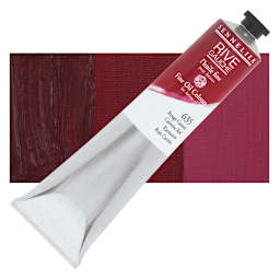 Sennelier Rive Gauche Artists Oil Color - Carmine Red, 200 ml tube and swatch