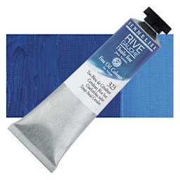Sennelier Rive Gauche Artists Oil Color - Cerulean Blue Hue, 40 ml tube and swatch
