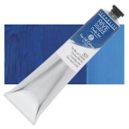 Sennelier Rive Gauche Artists Oil Color -  Cerulean Blue Hue, 200 ml tube and swatch