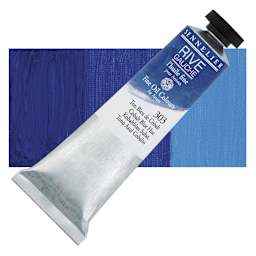 Sennelier Rive Gauche Artists Oil Color - Cobalt Blue Hue, 40 ml tube and swatch