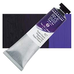Sennelier Rive Gauche Artists Oil Color - Dioxazine Purple, 40 ml tube and swatch