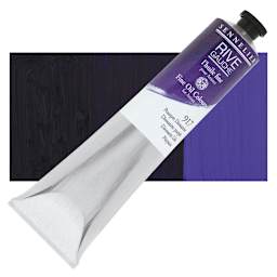 Sennelier Rive Gauche Artists Oil Color - Dioxazine Purple, 200 ml tube and swatch