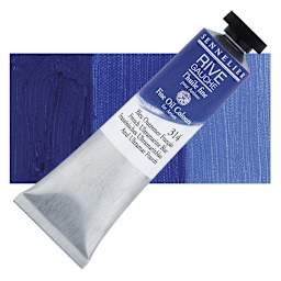 Sennelier Rive Gauche Artists Oil Color - French Ultramarine Blue, 40 ml tube and swatch
