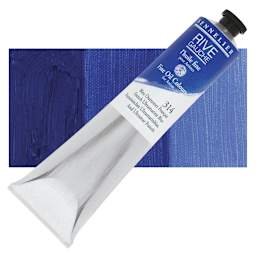 Sennelier Rive Gauche Artists Oil Color - French Ultramarine Blue, 200 ml tube and swatch