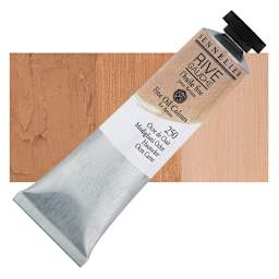 Sennelier Rive Gauche Artists Oil Color - Modigliani Ochre, 40 ml tube and swatch