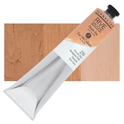 Sennelier Rive Gauche Artists Oil Color - Modigliani Ochre, 200 ml tube and swatch