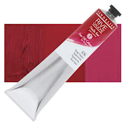 Sennelier Rive Gauche Artists Oil Color - Naphthol Red, 200 ml tube and swatch