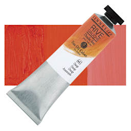 Sennelier Rive Gauche Artists Oil Color - Orange, 40 ml tube and swatch