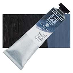 Sennelier Rive Gauche Artists Oil Color - Payne's Grey, 40 ml tube and swatch
