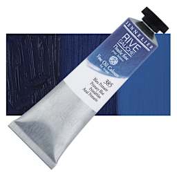 Sennelier Rive Gauche Artists Oil Color - Primary Blue, 40 ml tube and swatch