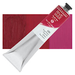 Sennelier Rive Gauche Artists Oil Color - Primary Red, 200 ml tube and swatch