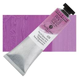 Sennelier Rive Gauche Artists Oil Color - Quinacridone Pink, 40 ml tube and swatch