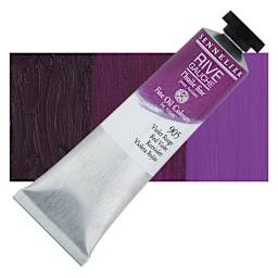 Sennelier Rive Gauche Artists Oil Color - Red Violet, 40 ml tube and swatch