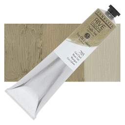 Sennelier Rive Gauche Artists Oil Color - Warm Grey, 200 ml tube and swatch