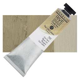 Sennelier Rive Gauche Artists Oil Color - Warm Grey, 40 ml tube and swatch