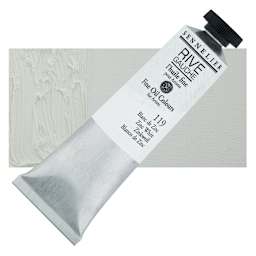 Sennelier Rive Gauche Artists Oil Color - Zinc White, 40 ml tube and swatch