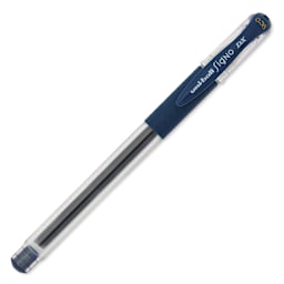 Uni-Ball Signo DX Gel Pen - Blue Black, cap on