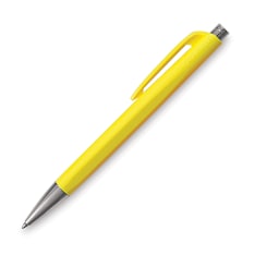 Caran d'Ache Infinite Ball Point Pen - Lemon Yellow, Blue Ink