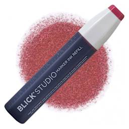Blick Studio Marker Refill - Brick Red, 033, swatch and refill