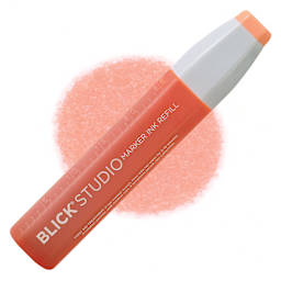Blick Studio Marker Refill - Salmon Pink, 076, swatch and refill