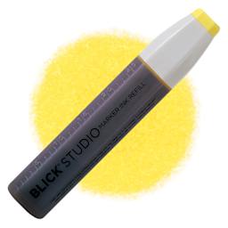 Blick Studio Marker Refill - Canary Yellow, 014, swatch and refill