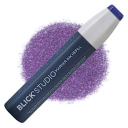 Blick Studio Marker Refill - Navy Blue, 073, swatch and refill