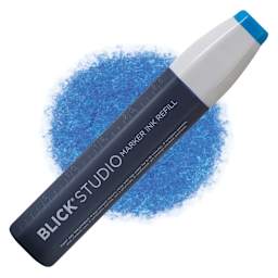 Blick Studio Marker Refill - Bright Blue, 035, swatch and refill
