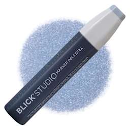 Blick Studio Marker Refill - Steel Blue, 089, swatch and refill