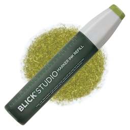 Blick Studio Marker Refill - Olive, 070, swatch and refill