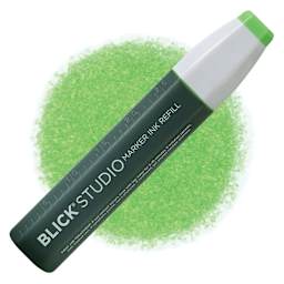 Blick Studio Marker Refill - Apple Green, 044, swatch and refill