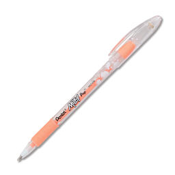 Pentel Milky Pop Pen Set - Angled view of Orange pen