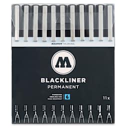 Molotow Blackliner Pens and Sets - Set of 11 (Outside of Packaging)