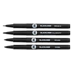 Molotow Blackliner - Set 3, Set of 4 (pens out of package)