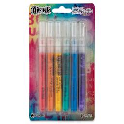 Ranger Dylusions Paint Pens - Front of 6 pc Blister package of Basic Colors
