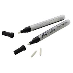 Daler-Rowney FW Empty Mixed Media Markers - Round Nib, Medium Barrel, 2-4 mm, #202, Pkg of 2